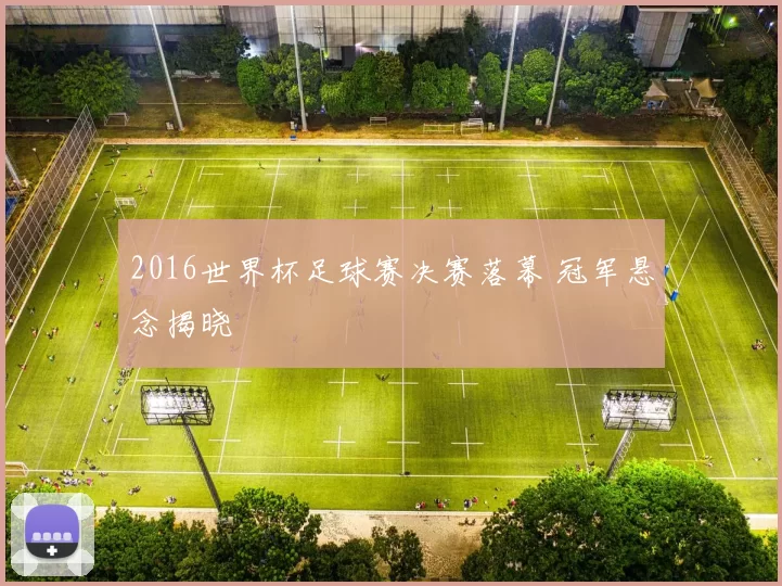 2016世界杯足球赛决赛落幕 冠军悬念揭晓